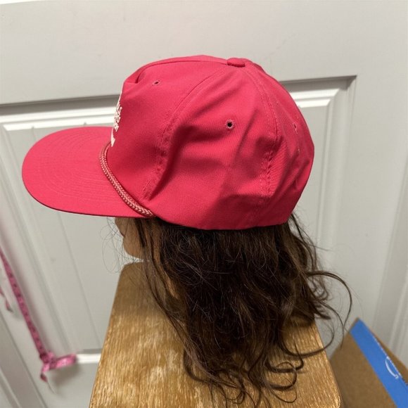 Vintage Women\'s Golf Hat Cap 1989 US Women\'s Open Indianwood Aureus Brand PINK main image 6